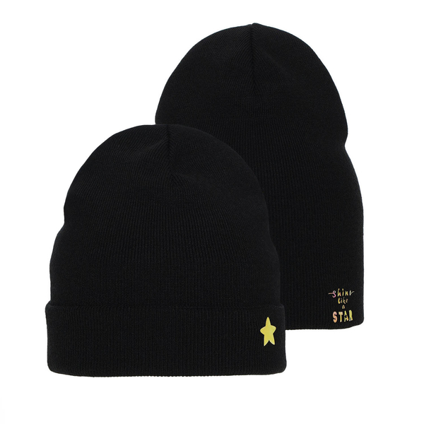 Girl's winter hat black Estrela