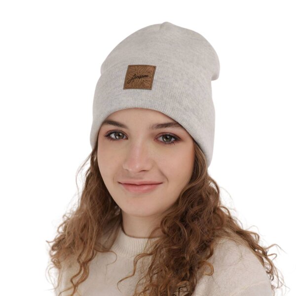 Girl's winter hat grey Bellona