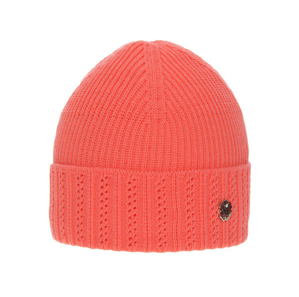 Girl's winter hat orange Bryza