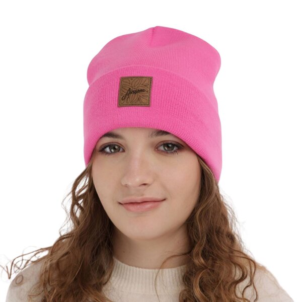 Girl's winter hat pink Bellona