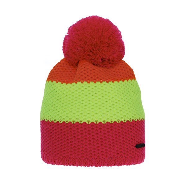 Girl's winter hat pink Naruto with pompom