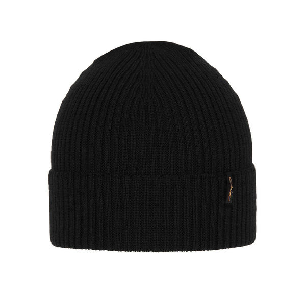 Megan Black Woman's Winter Hat - 100% Extra Fine Merino Wool