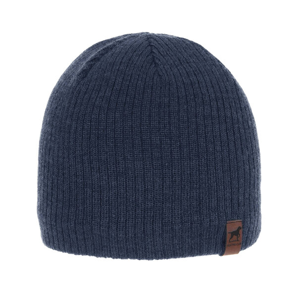 Men's winter hat blue merino wool Bird