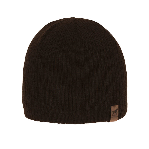 Men's winter hat - brown merino wool Bird