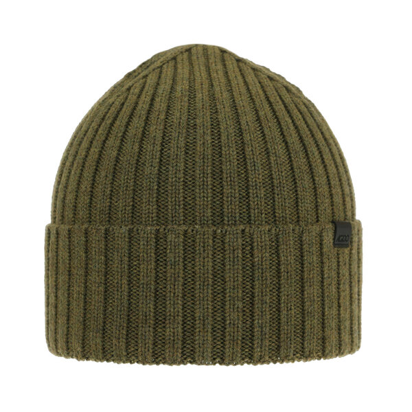 Men's winter hat green Nathan 100% Extra Fine Merino Wool