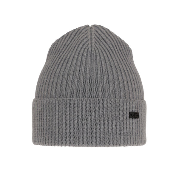 Men's winter hat grey Owen 100% Extra Fine Merino Wool			