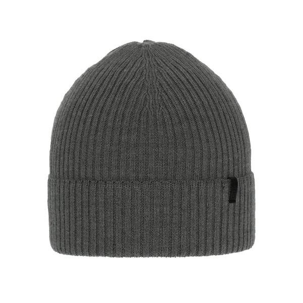 Men's winter hat grey Thorin 100% extra fine merino wool