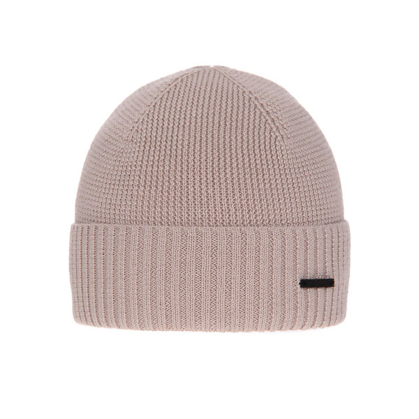 Men's winter hat, grey, merino wool Henk