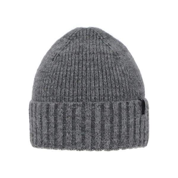 Mens winter hat grey merino wool Nori