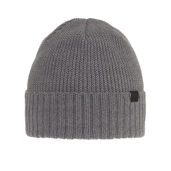 Men's winter hat grey merino wool Sewer