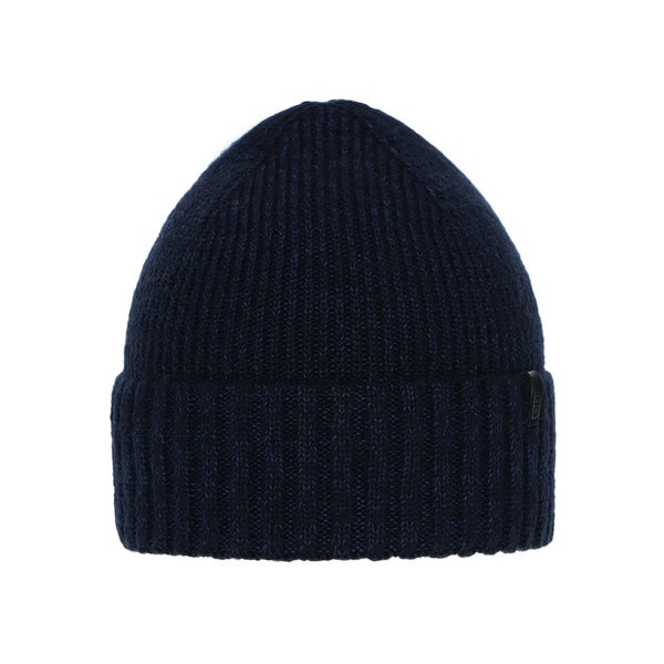 Men's winter hat navy blue merino wool Nori