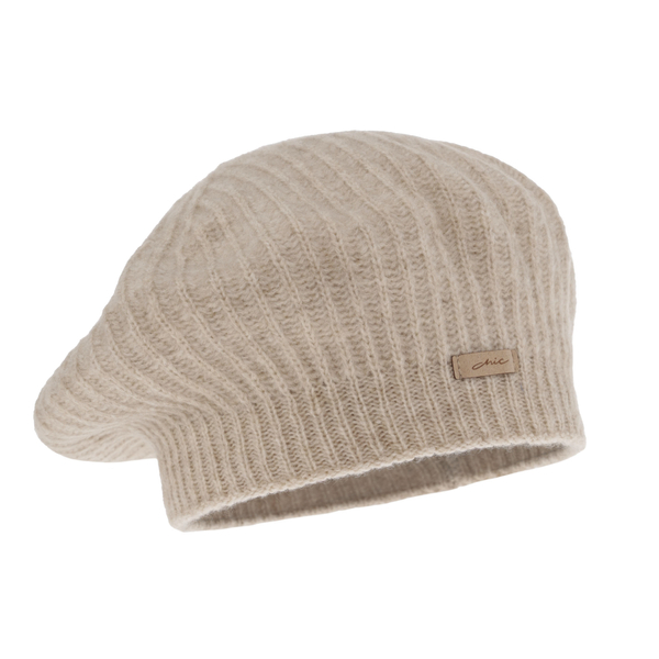 Woman's winter beret beige Grace