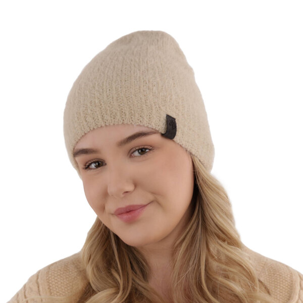 Woman's winter hat beige Frances