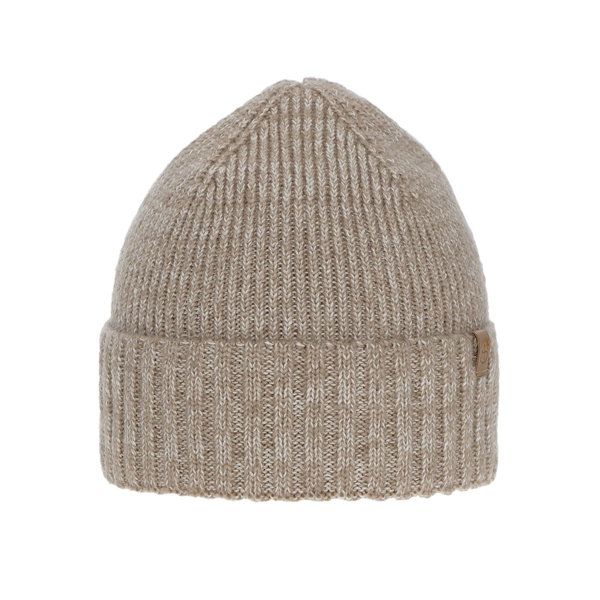 Woman's winter hat beige merino wool Alvara