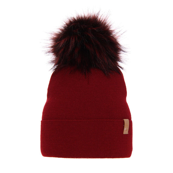 Woman's winter hat burgund Kalia