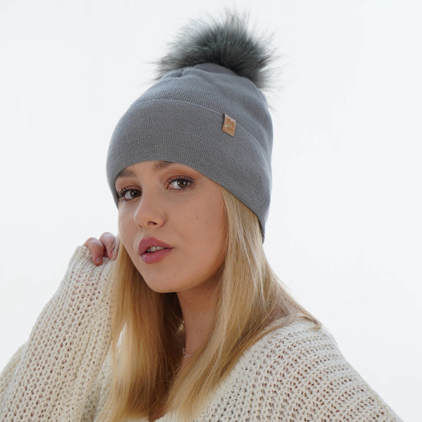 Woman's winter hat grey Kalia