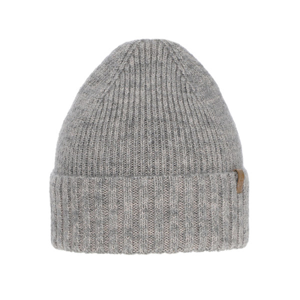 Woman's winter hat grey merino wool Alvara