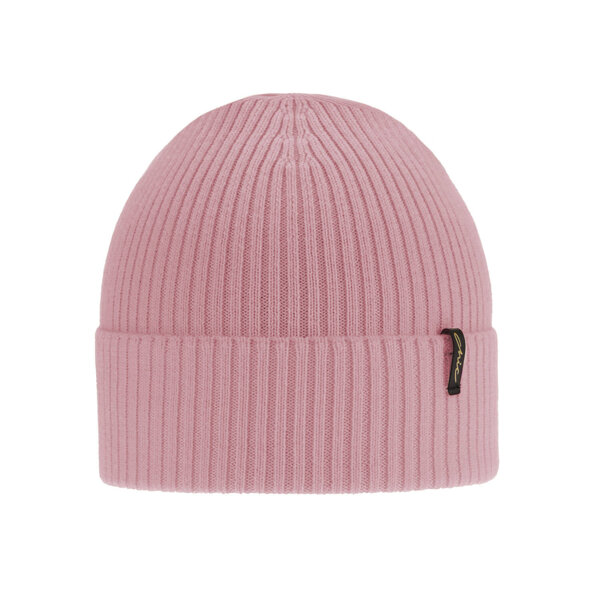 Woman's winter hat pink Megan 100% extra fine merino wool