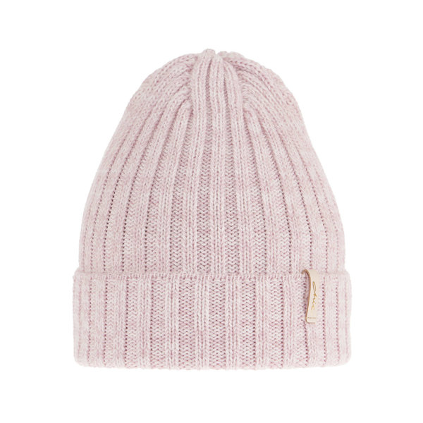 Woman's winter hat pink merino wool Missi