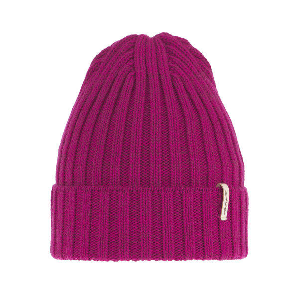 Woman's winter hat pink merino wool Missi