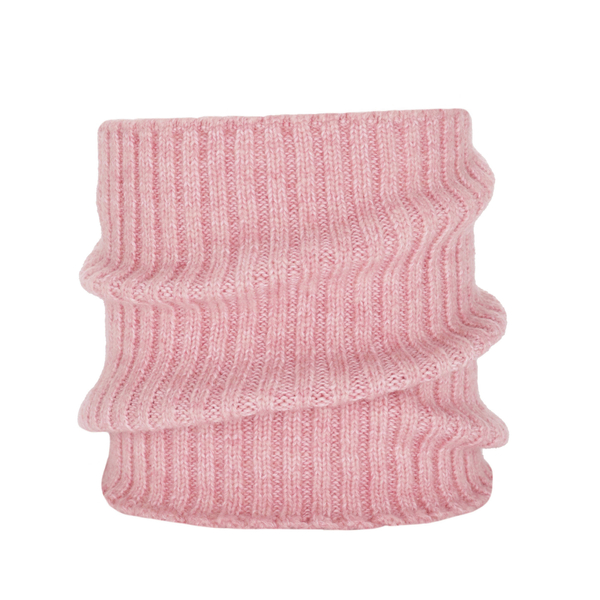 Woman's winter tube scarf pink merino wool Best