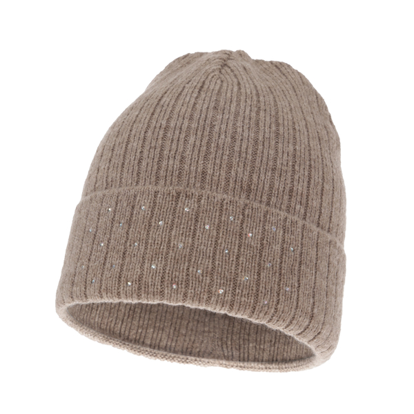 Women's winter hat beige Gizmena