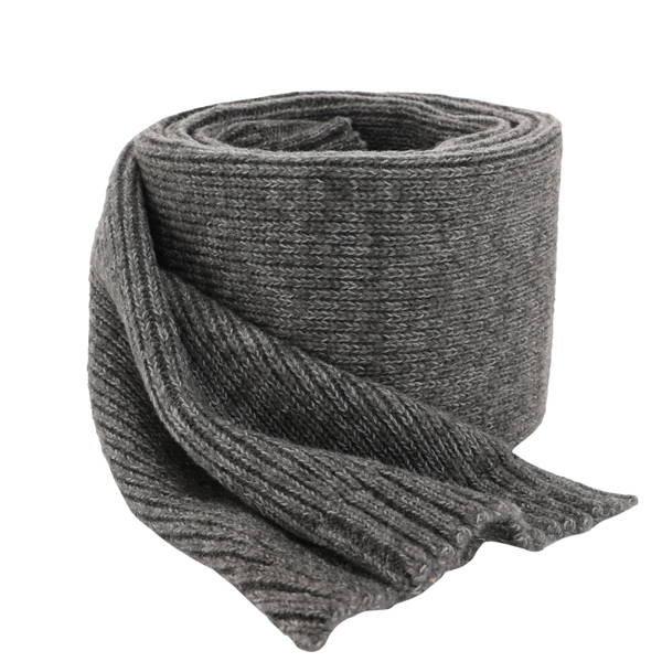 Women's winter scarf grey merino wool Loretta