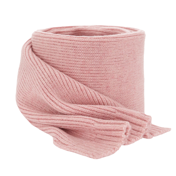 Women's winter scarf pink merino wool Loretta