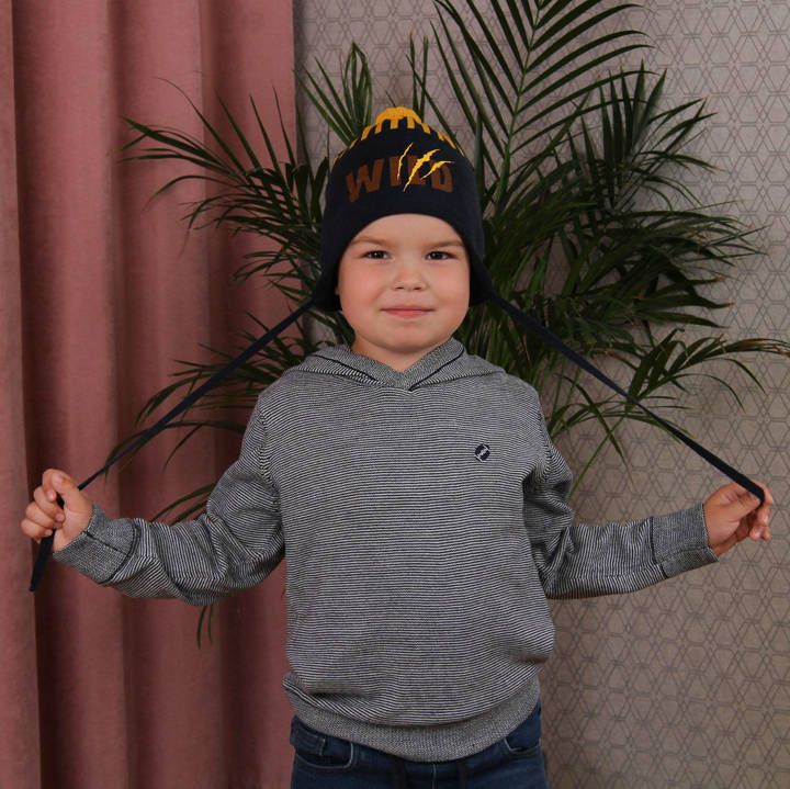 Boy's spring/ autumn hat black Thor