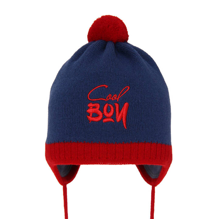 Boy's spring/ autumn hat navy blue Korni