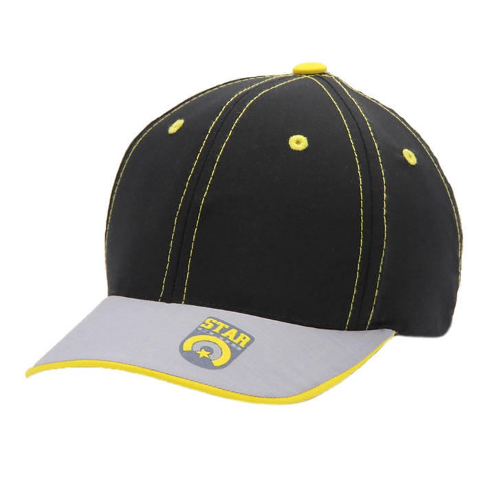 Boy's summer cap light black Stars