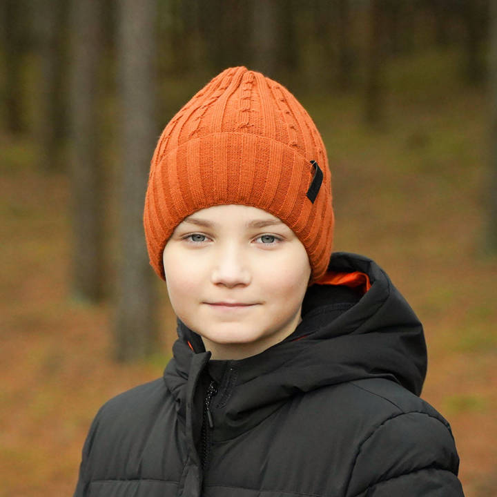 Boy's winter hat brown Lucas