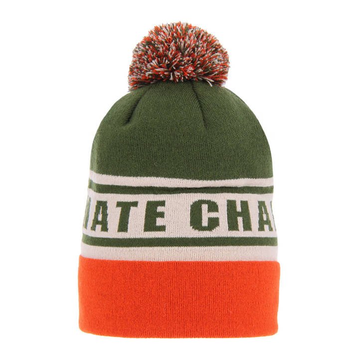 Boy's winter hat khaki Ultimate with pompom