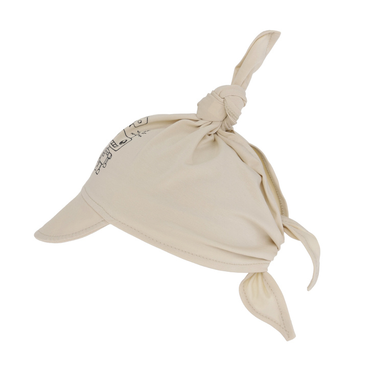 Cotton summer sun cap for boy beige Robik		