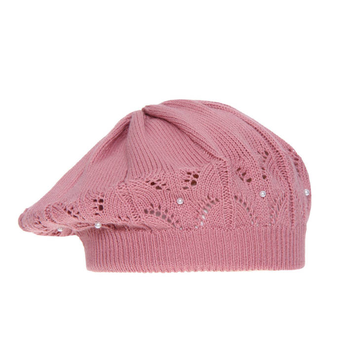 Girl's spring/ autumn beret pink Wioleta