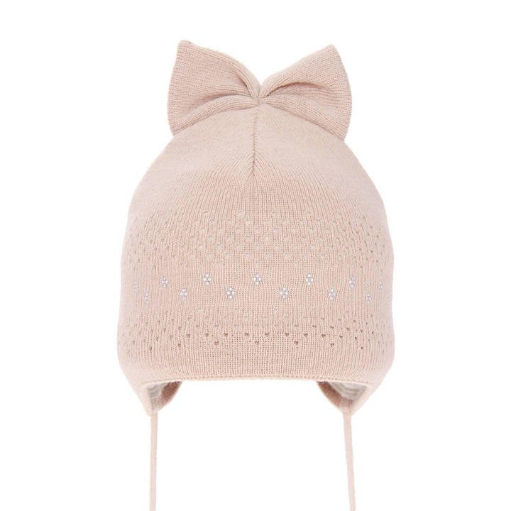 Girl's spring/ autumn hat beige Tomika with ears