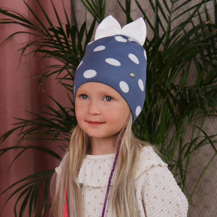 Girl's spring/ autumn hat blue Benia