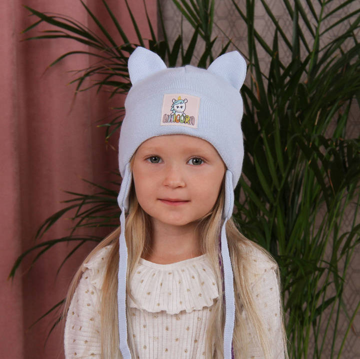 Girl's spring/ autumn hat blue Nira