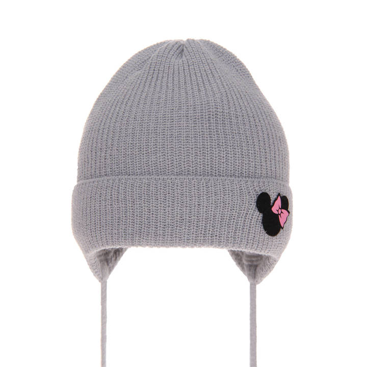 Girl's spring/ autumn hat grey Oliana with ears