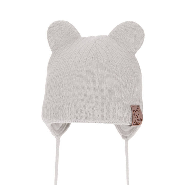 Girl's spring/ autumn hat grey Pigi with ears