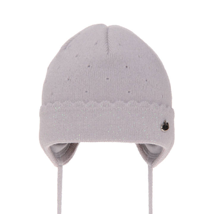 Girl's spring/ autumn hat grey Walia with ears