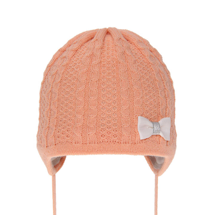 Girl's spring/ autumn hat orange Julianna with ears