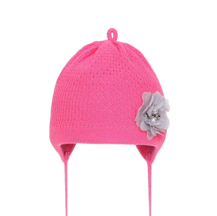 Girl's spring/ autumn hat pink Dota