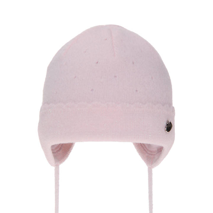 Girl's spring/ autumn hat pink Walia with ears