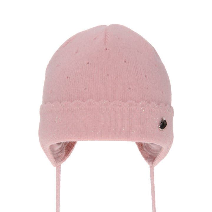 Girl's spring/ autumn hat pink Walia with ears