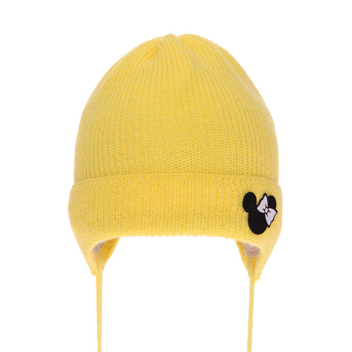 Girl's spring/ autumn hat yellow Oliana with ears