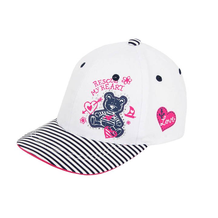 Girl's summer cap white Ala