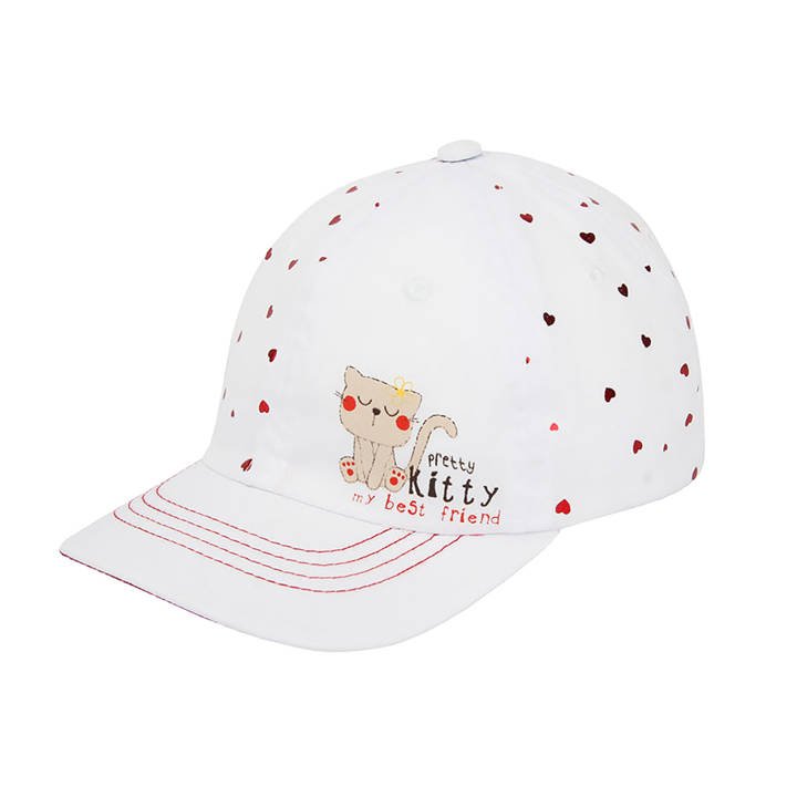 Girl's summer cap white Pretty