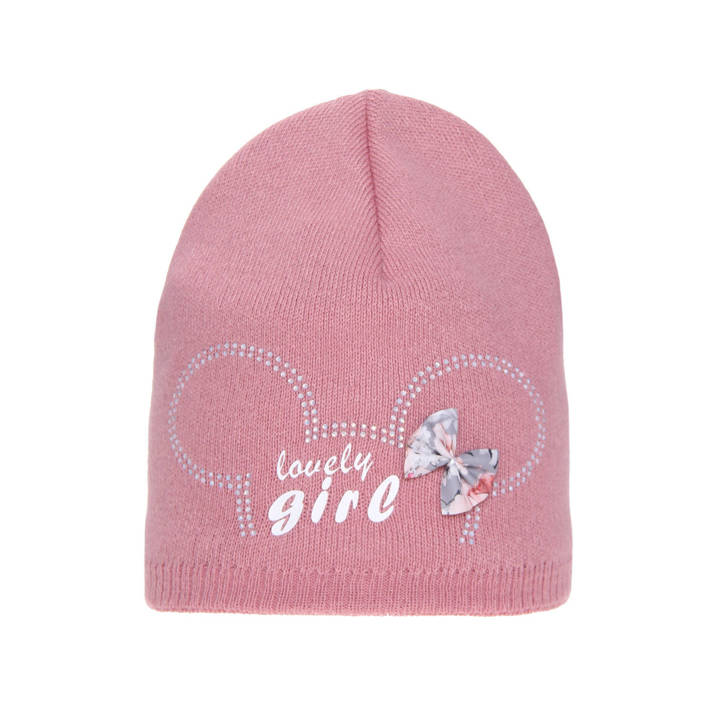 Girl's winter/ autumn hat pink Agnes