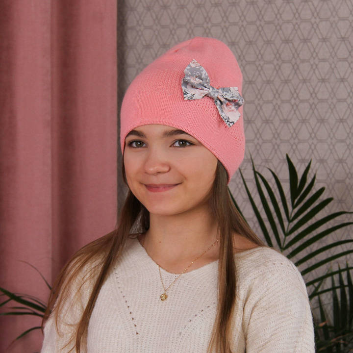 Girl's winter/ autumn hat pink Kleo